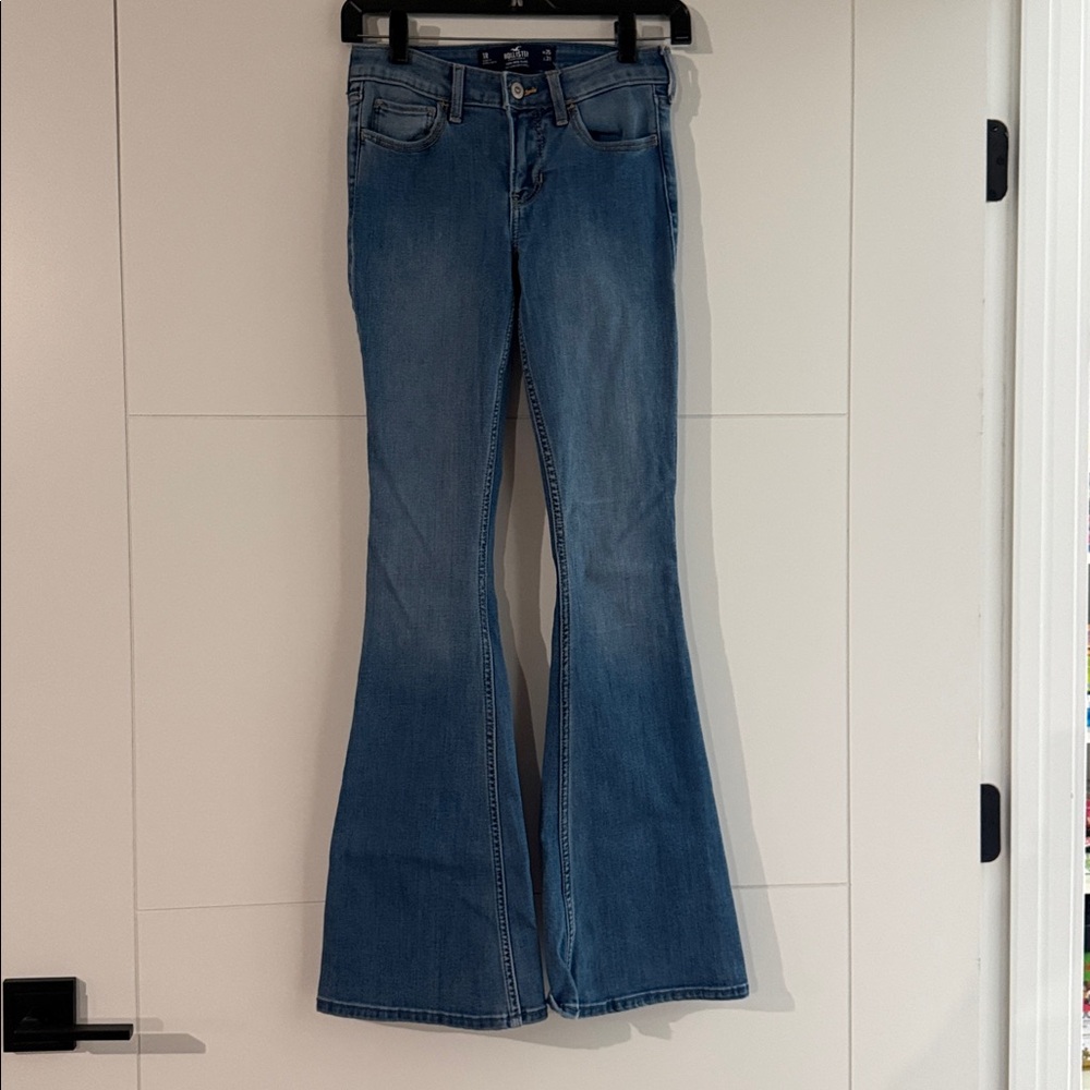 Hollister Low Rise Blue Flare Jeans